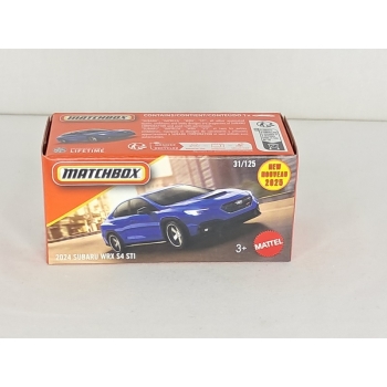 Matchbox 1:64 Subaru WRX S4 STI 2024 blue